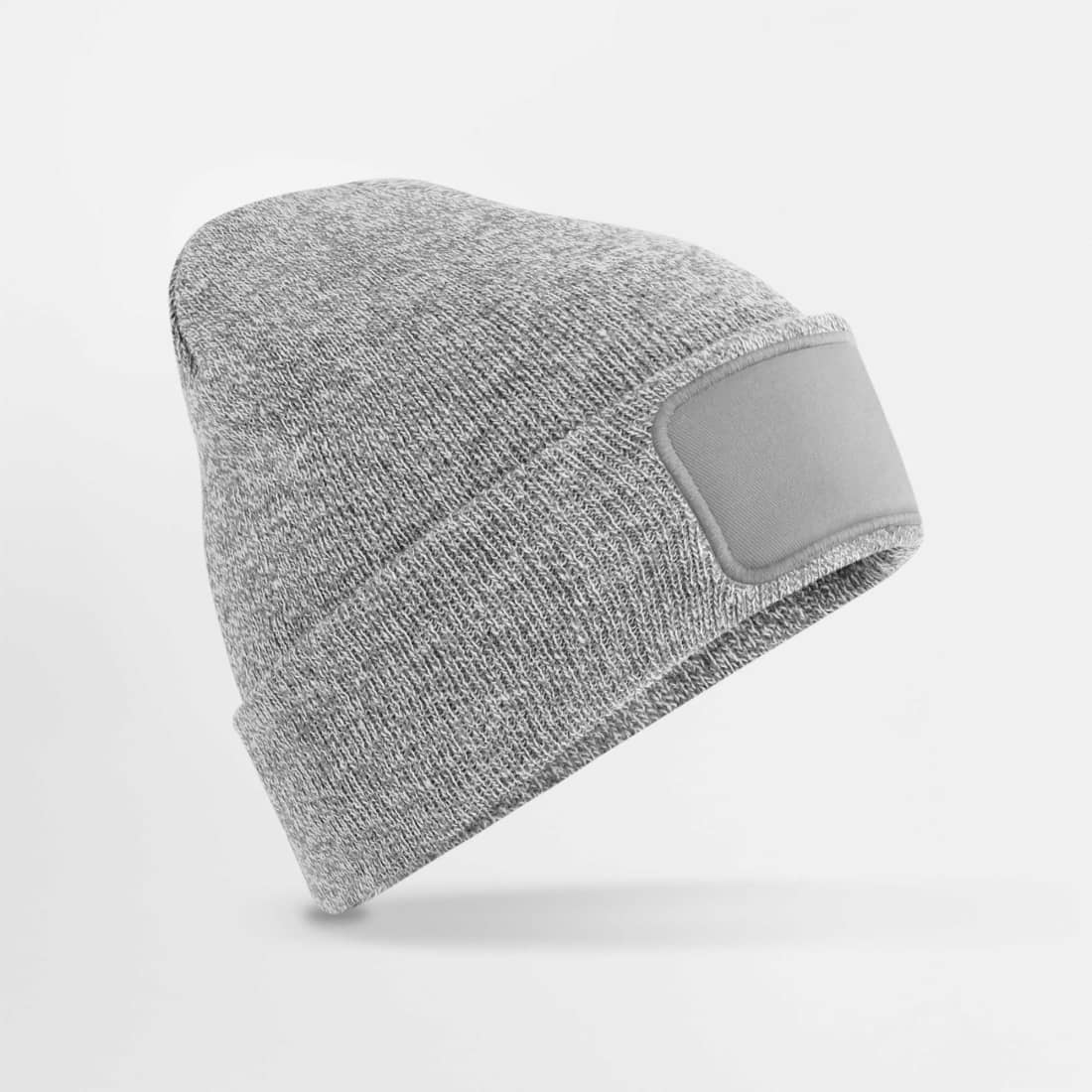 Beechfield Original Patch Beanie – Heather Grey