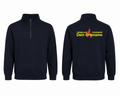 Feuerwehr Half - Zip Sweatshirt Individuell mit Ortsnamen - Magic Stars Solutions